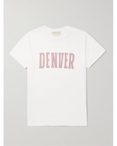 Remi Relief Denver Printed Cotton-jersey T-shirt - White