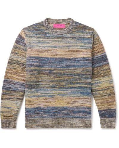 The Elder Statesman Space-dyed Cashmere Sweater - Gray