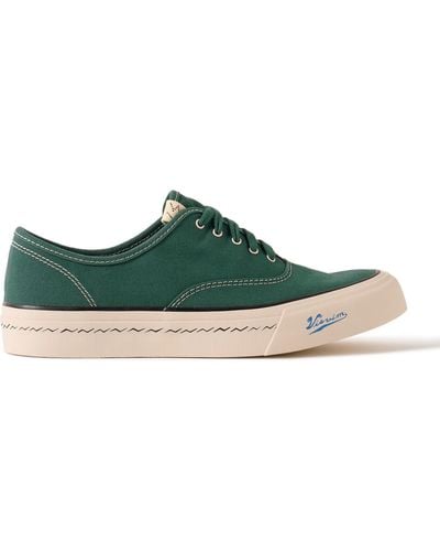 Visvim Logan Canvas Sneakers - Green