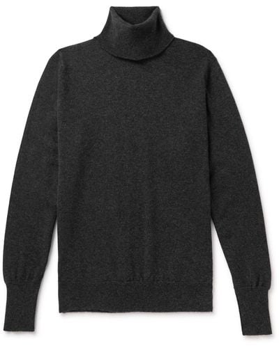 William Lockie Oxton Slim-fit Cashmere Rollneck Sweater - Gray