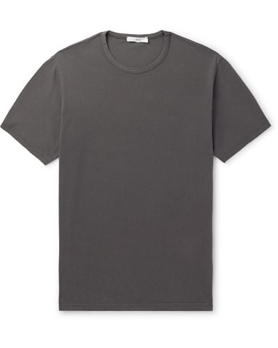 MR P. Garment-dyed Organic Cotton-jersey T-shirt - Gray
