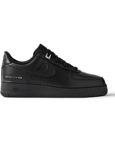 Nike 1017 Alyx 9sm Air Force 1 Sp Leather Sneakers - Black