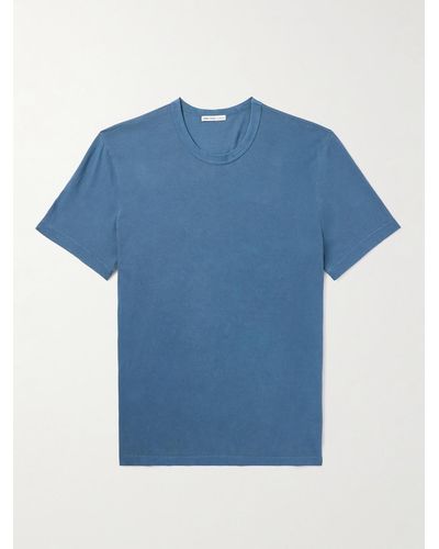 James Perse Combed Cotton-jersey T-shirt - Blue