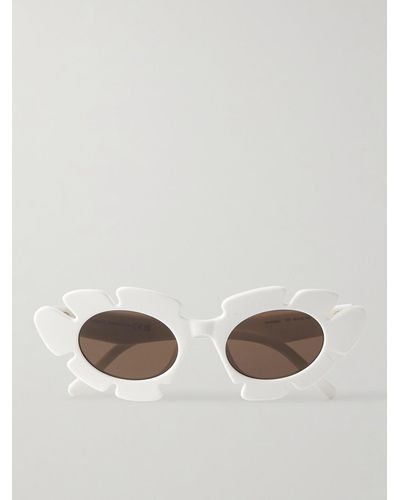 Loewe Paula's Ibiza Round-frame Acetate Sunglasses - White