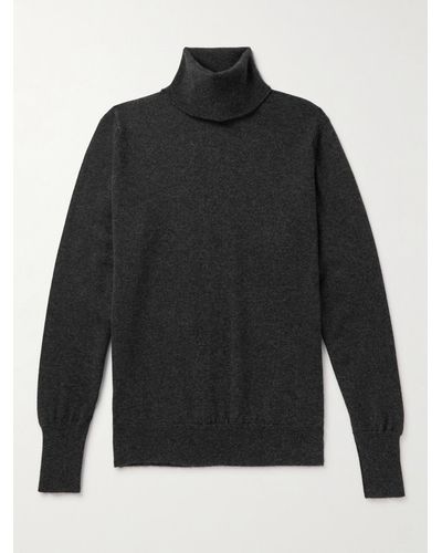 William Lockie Oxton Slim-fit Cashmere Rollneck Sweater - Grey