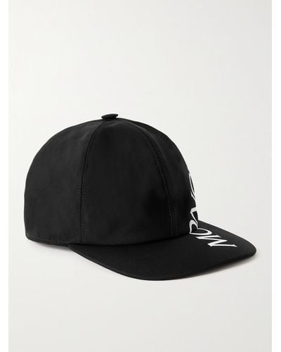 Moncler Logo-print Shell Baseball Cap - Black