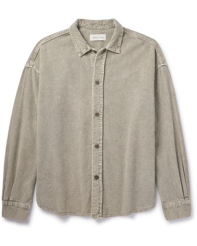 Les Tien Cotton-corduroy Shirt - Gray