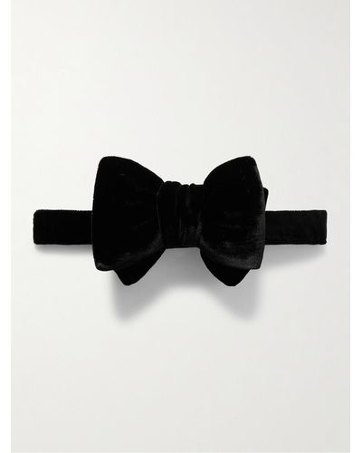 Tom Ford Pre-tied Cotton-velvet Bow Tie - Black