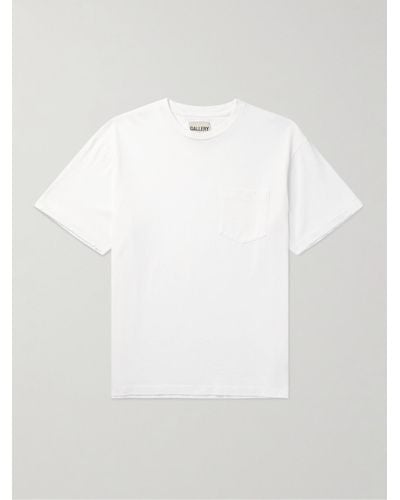 GALLERY DEPT. T-shirt in jersey di cotone effetto invecchiato - Bianco