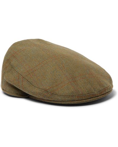 James Purdey & Sons Wool-tweed Flat Cap - Green