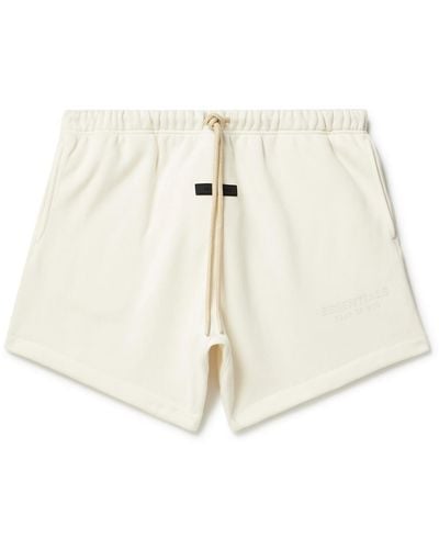Fear Of God Logo-appliquéd Cotton-blend Jersey Drawstring Shorts - White
