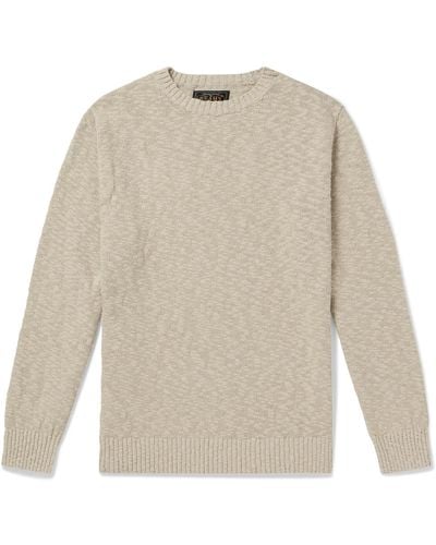 Beams Plus Cotton-blend Sweater - White