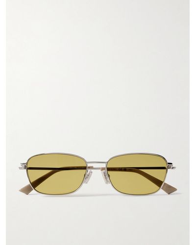 Bottega Veneta D-frame Silver-tone Sunglasses - Metallic