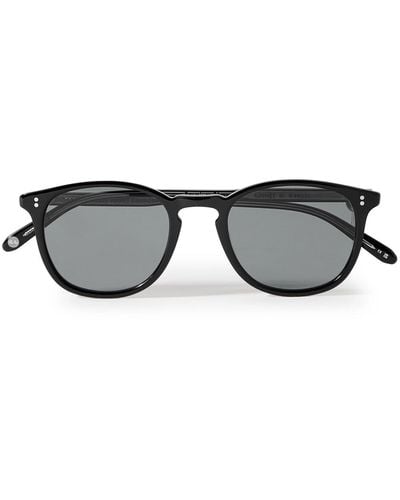 Garrett Leight Kinney Round-frame Acetate Sunglasses - Black