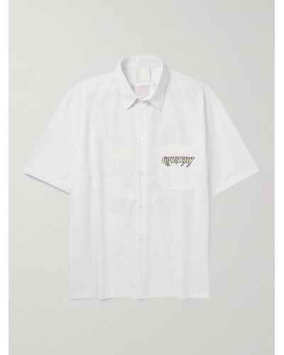 Givenchy Camicia in popeline di cotone stampato - Bianco