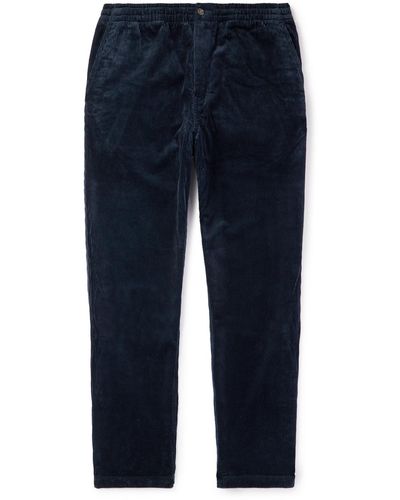 Polo Ralph Lauren Straight-leg Cotton-corduroy Pants - Blue