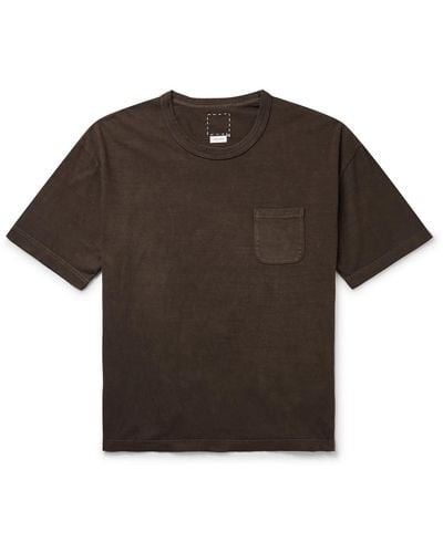 Visvim Amplus Cotton-jersey T-shirt - Brown