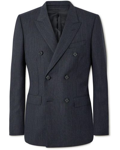 Celine Homme Slim-Fit Paint-Splattered Printed Leather Biker Jacket - Men - Black Coats and Jackets - L
