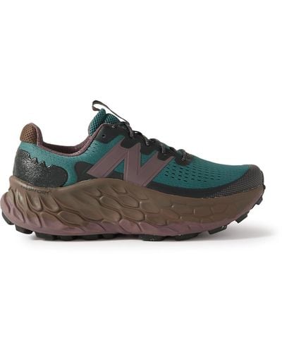 New Balance Fresh Foam More Trail V3 Rubber-trimmed Mesh Sneakers - Brown
