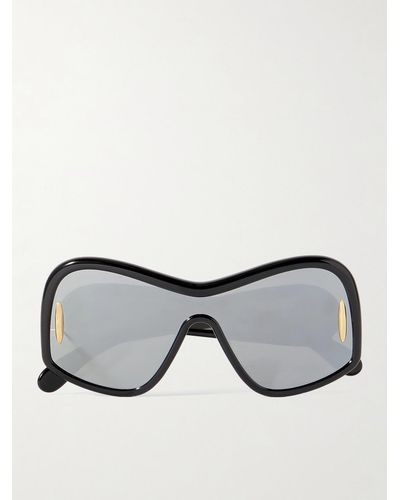 Loewe Wave D-frame Acetate Sunglasses - Black