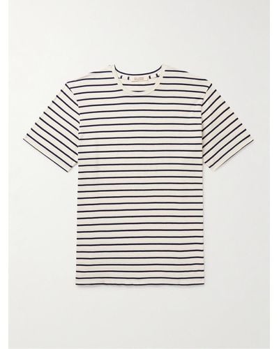 Nili Lotan Pierre Striped Cotton-jersey T-shirt - Grey