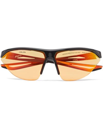 Heron Preston + Nike Tailwind Polycarbonate Sunglasses With Interchangeable Lenses - Black