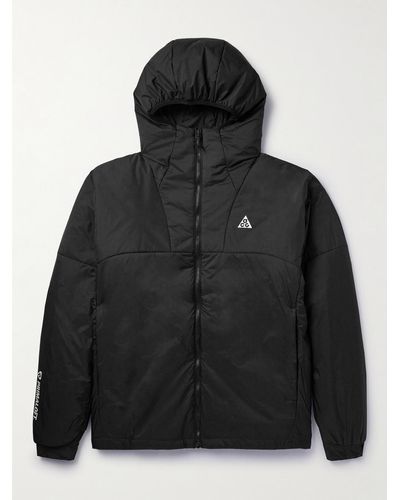 Nike Acg Rope De Dope Logo-print Padded Shell Jacket - Black