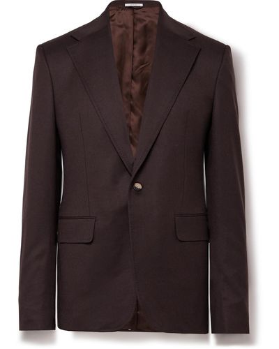 Gabriela Hearst Leiva Slim-fit Wool-twill Suit Jacket - Black