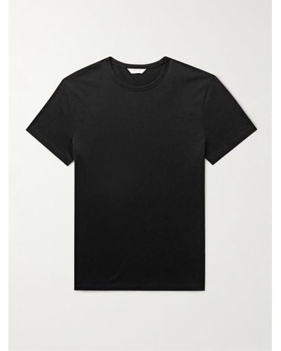 Club Monaco Luxe Pima Cotton-jersey T-shirt - Black