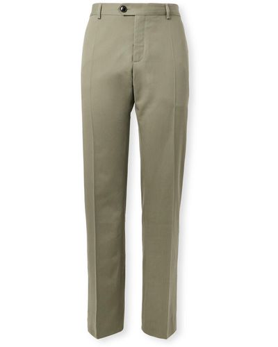 A Kind Of Guise Lyocell And Cotton-blend Twill Suit Pants - Green