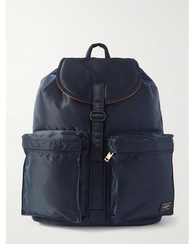 Porter-Yoshida and Co Tanker Nylon-twill Backpack - Blue
