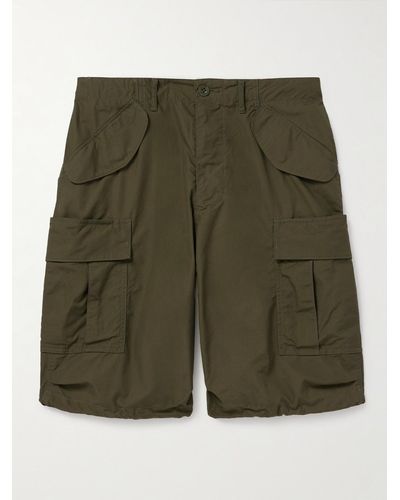 Beams Plus Straight-leg Cotton-ripstop Cargo Shorts - Green