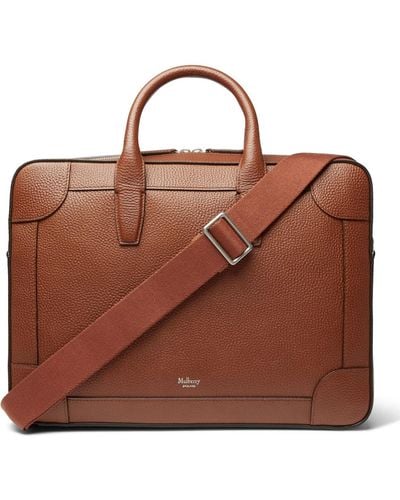 Mulberry Belgrave Full-grain Leather Briefcase - Brown