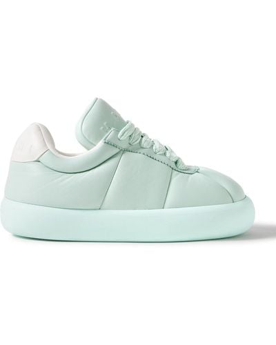 Marni Bigfoot 2.0 Logo-embossed Padded Quilted Leather Sneakers - Green