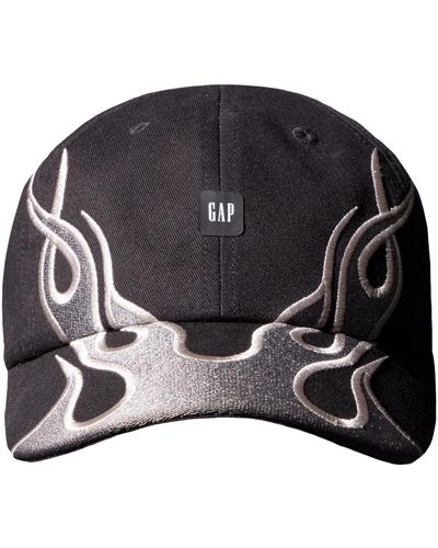 Yeezy Gap Embroidered Metallic Cotton-twill Baseball Cap - Black