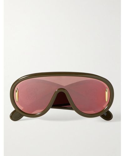 Loewe Paula's Ibiza Sonnenbrille mit D-Rahmen aus Azetat - Grün