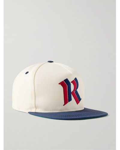 Rhude Logo-embroidered Appliquéd Twill Baseball Cap - Natural