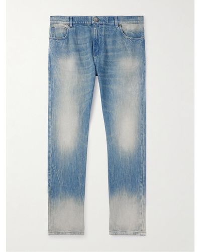 Balmain Jeans a gamba dritta - Blu
