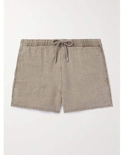 Vilebrequin Barry Straight-leg Linen Shorts - Natural