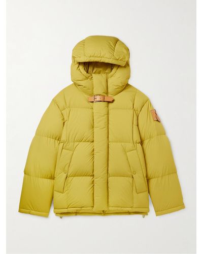 Moncler Genius 1 Moncler JW Anderson Wintefold Logo-Appliquéd Quilted Shell Hooded Down Jacket - Giallo