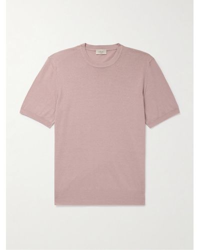 Altea T-shirt in misto lino e cotone - Rosa