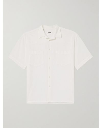 YMC Mitchum Stretch-cotton Seersucker Shirt - White