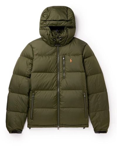 Quilted ripstop down jacket polo sale