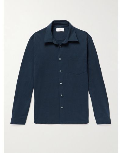 MR P. Organic Cotton-jersey Shirt - Blue