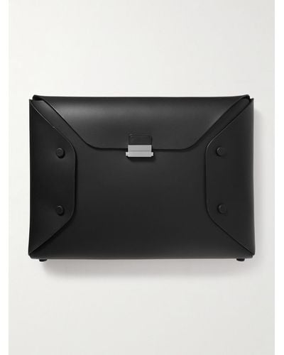 Bonastre Leather Document Case - Black