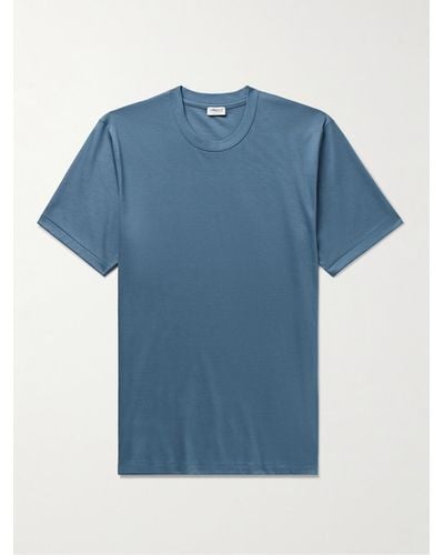 Zimmerli Slim-fit Sea Island Cotton-jersey T-shirt - Blue