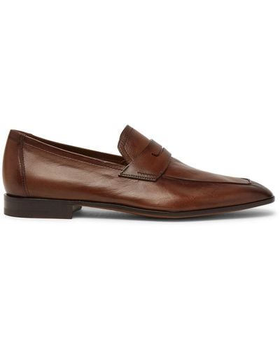 Berluti Lorenzo Leather Loafers - Brown