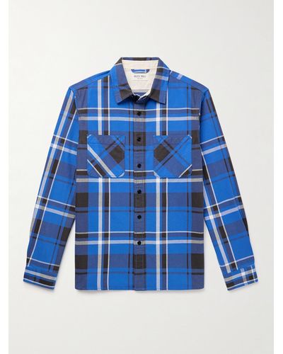 Alex Mill Chore Checked Cotton-twill Overshirt - Blue