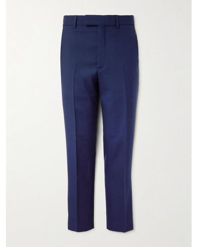 Gucci Wool Blend Trousers - Blue