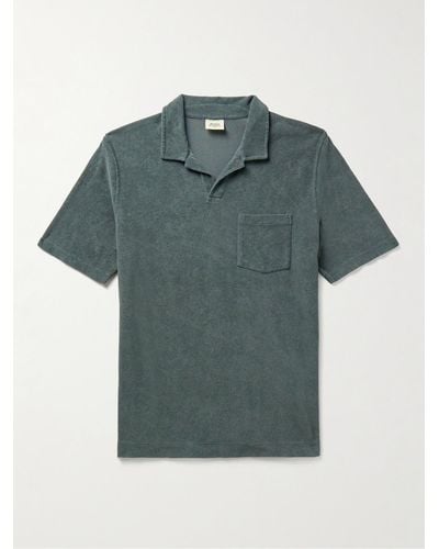 Hartford Cotton-terry Polo Shirt - Green